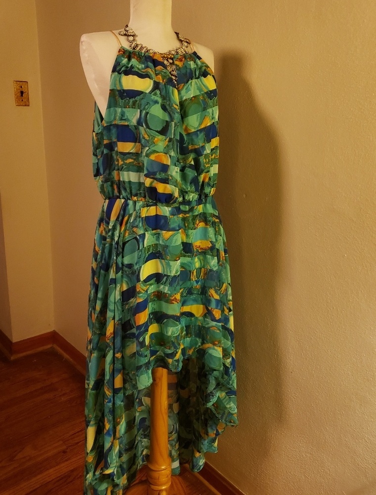 Mark high/low pretty summer dress.  Size XL